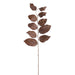 31" Silk Wintergreen Leaf Stem -Dark Brown (Pack of 12) - PSW713-BR/DK