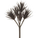 14" Mini Artificial Yucca Leaf Stem -Black (Pack of 6) - PSY397-BK