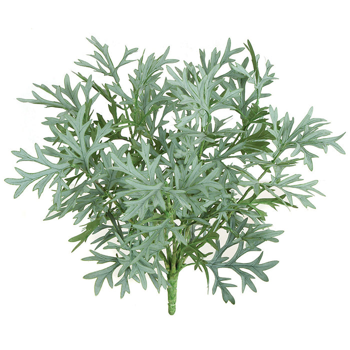 15" Outdoor UV-Resistant IFR Artificial Dusty Miller Plant -Green (Pack of 6) - PUR-50260