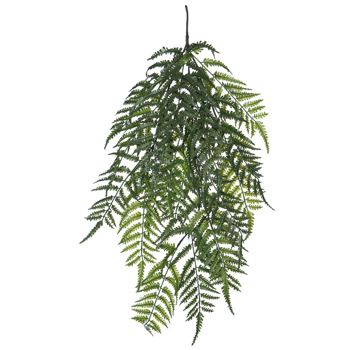 33" Hanging Artificial Boston Fern Stem -Green (Pack of 12) - PVF509-GR