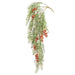 31" Hanging Artificial Pepperberry Stem -Brick (pack of 12) - PVP310-BC