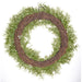 22" Artificial Boxwood Hanging Wreath -Green/Cream (pack of 2) - PWB134-GR/CR