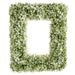 21"Hx18"W Artificial Boxwood Rectangle-Shaped Wreath -Green/Cream (Pack of 2) - PWB136-GR/CR