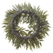 26" Silk Asian Bay Berry Leaf Wreath -Green/Gray (Pack of 2) - PWB257-GR/GY