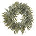 26" Silk Asian Bay Berry Leaf Wreath -Green/Gray (Pack of 2) - PWB257-GR/GY
