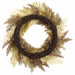 24" Artificial Mixed Cedar Leaf & Pine Wreath -Beige/Brown - PWC023-BE/BR