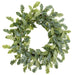 24" Dusty Miller Silk Hanging Wreath -Green/Gray (pack of 2) - PWD012-GR/GY