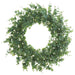 45" Eucalyptus Silk Wreath -Green - PWE101-GR
