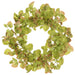 18" Silk Eucalyptus Leaf Hanging Wreath -Green/Mauve (pack of 2) - PWE188-GR/MV