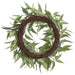 24" Seeded Eucalyptus Leaf Artificial Wreath -Green/Gray (Pack of 2) - PWE448-GR/GY