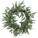 24" Seeded Eucalyptus Leaf Artificial Wreath -Green/Gray (Pack of 2) - PWE448-GR/GY