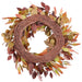 22" Eucalyptus Leaf Artificial Wreath -Fall (Pack of 4) - PWE644-FA