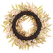 26" Eucalyptus Leaf, Berry & Pinecone Silk Wreath -Tan/Brown (Pack of 4) - PWE904-TN/BR