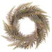 21" Fern Leaf Artificial Wreath -Green/Mauve - PWF260-GR/MV