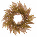 15" Artificial Fern Leaf Wreath -Brown/Green (Pack of 3) - PWF300-BR/GR