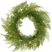 26" Mixed Fern Leaf Silk Wreath -Green - PWF449-GR