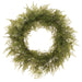 28" Asparagus Fern Leaf Artificial Wreath -Green (Pack of 2) - PWF707-GR