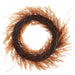 28" Silk Pampas Grass Leaf Wreath -2 Tone Brown - ZWG280-BR/TT