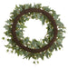 28" Ivy Leaf Silk Wreath -Green/Cream (Pack of 2) - PWI318-GR/CR