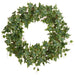 28" Ivy Leaf Silk Wreath -Green/Cream (Pack of 2) - PWI318-GR/CR