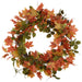 30" Maple Leaf & Rosehip Silk Wreath -Fall (Pack of 2) - PWM008-FA