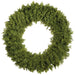 18" PE Soft-Touch Spike Moss Artificial Wreath -Green - PWM085-GR