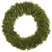 24" PE Soft-Touch Spike Moss Artificial Wreath -Green - PWM086-GR