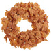 21.5" Maple Leaf Artificial Wreath -Brown (Pack of 6) - PWM091-BR