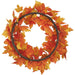 22" Maple Leaf Silk Hanging Wreath -Orange (pack of 2) - PWM123-OR