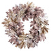 23" Maple Leaf Silk Hanging Wreath -Beige/Taupe (pack of 2) - PWM265-BE/TP