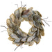 28" Silk Magnolia Leaf Wreath -Green/Gray (Pack of 2) - PWM413-GR/GY