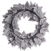 24" Artificial Maple Leaf Hanging Wreath -Black (pack of 2) - PWM662-BK