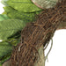 30" Silk Magnolia Leaf Hanging Wreath -Green/Brown (pack of 2) - PWM745-GR/BR