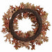 30" Artificial Oak Leaf Wreath -2 Tone Brown (Pack of 2) - PWO005-BR/TT