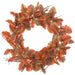 24" Oak Leaf Silk Wreath -Burgundy/Brown (Pack of 2) - PWO330-BU/BR