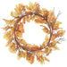 24" Oak Leaf Silk Wreath -2 Tone Mustard (Pack of 2) - PWO330-MD/TT