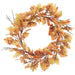 24" Oak Leaf Silk Wreath -2 Tone Mustard (Pack of 2) - PWO330-MD/TT
