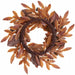 22" Artificial Pinecone, Magnolia & Bay Leaf Wreath -Brown/Green (Pack of 4) - PWP002-BR/GR