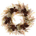 24" Pinecone & Thistle Artificial Wreath -Brown/Green (Pack of 4) - PWP207-BR/GR
