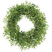 34" Italian Ruscus Leaf Artificial Wreath -Green - PWR234-GR