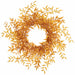 28" Artificial Italian Ruscys Leaf Wreath -Mustard - PWR522-MD
