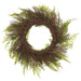 24" Artificial Eucalyptus & Fern Leaf Hanging Wreath -Green (pack of 2) - PWX010-GR