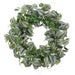 24" Wandering Jew & Pothos Leaf Artificial Wreath -2 Tone Green (Pack of 2) - PWX082-GR/TT