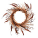 24" Silk Eucalyptus, Rattail Grass & Twig Wreath -Beige/Brown (Pack of 2) - PWX203-BE/BR