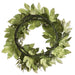 25" Silk Aralia & Fern Leaf Hanging Wreath -Green (pack of 4) - PWX313-GR