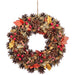 13.25" Artificial Acorn, Berry & Fall Leaf Wreath -Fall (Pack of 6) - PWX851-FA