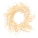 28" Silk Ruscus Leaf & Fern Hanging Wreath -Cream - PWX918-CR