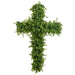 28"Hx20"W Boxwood Cross-Shaped Artificial Topiary -Green (pack of 2) - PZB301-GR