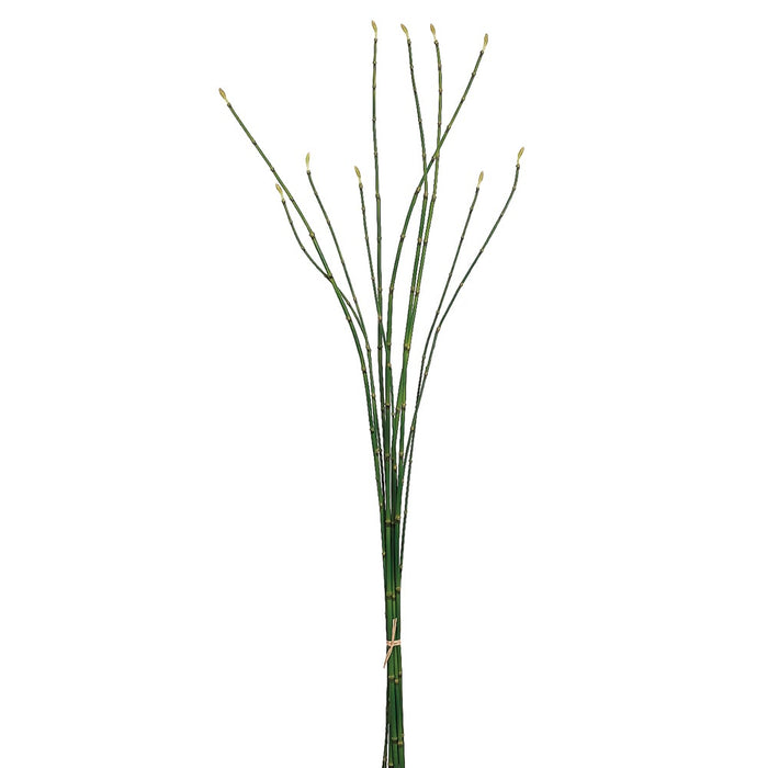 37" Silk Oriental Bamboo Stem Bundle -Green (pack of 12) - QSB121-GR
