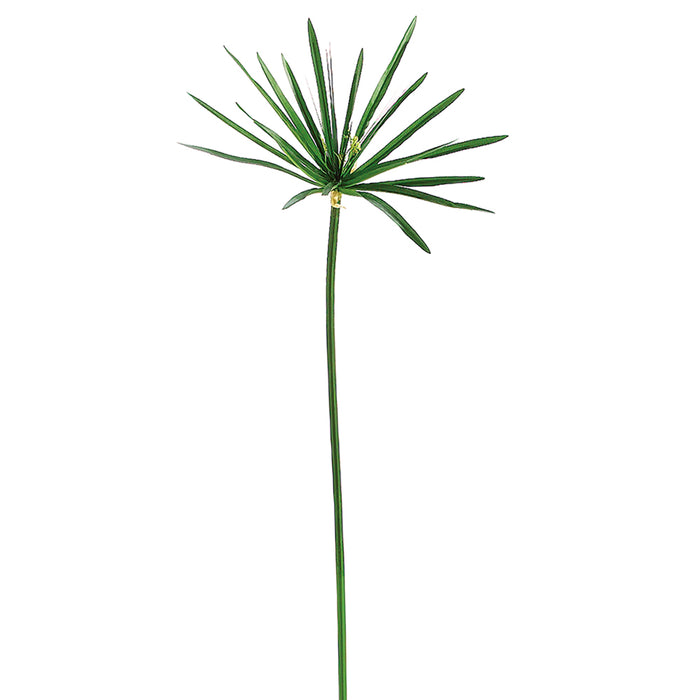 42" Silk Papyrus Grass Stem -Green (pack of 12) - QSG504-GR